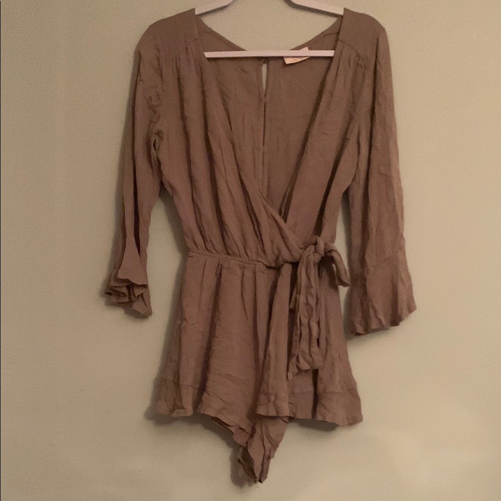 Showpo Tan Wrap Robe